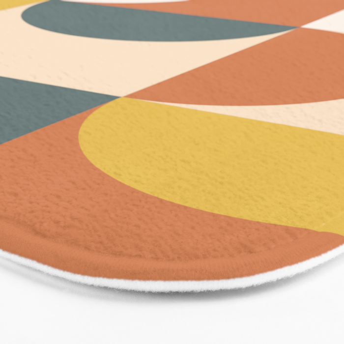 Mid Century Modern Geometric 23 Bath Mat Gallery Image 3
