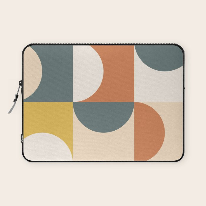 Mid Century Modern Geometric 23 Laptop Sleeve Gallery Image 1