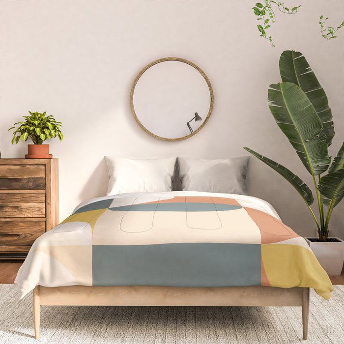 Mid Century Modern Geometric 23 Comforter Gallery Image 3