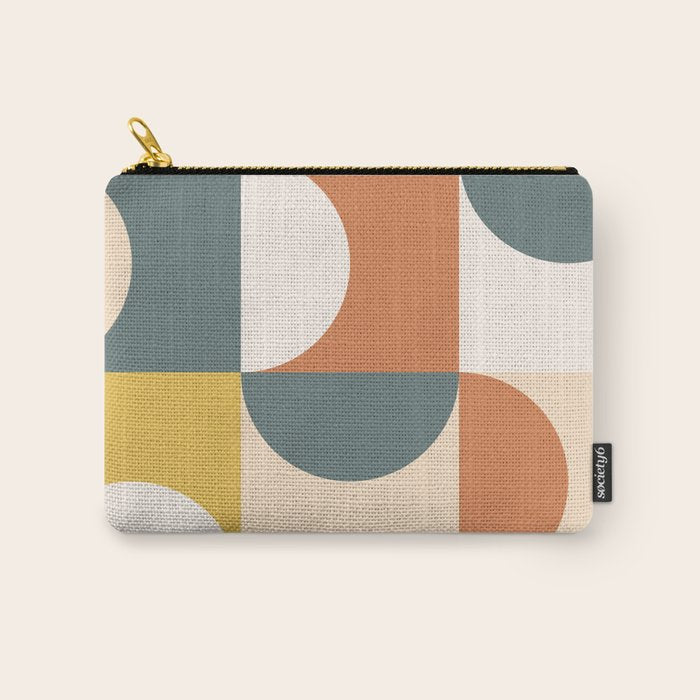Mid Century Modern Geometric 23 Carry All Pouch Gallery Image 1