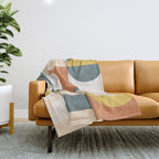 Mid Century Modern Geometric 23 Throw Blanket Gallery Image 1