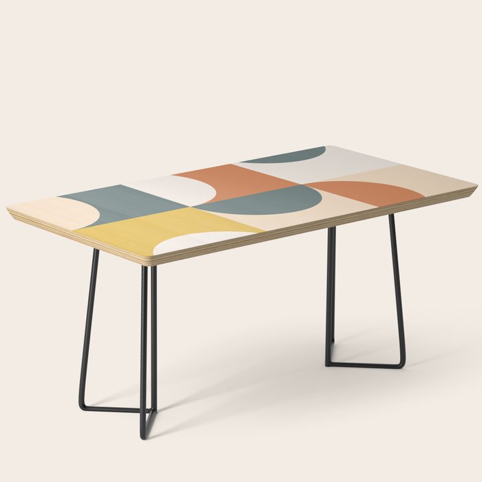 Mid Century Modern Geometric 23 Coffee Table Gallery Image 1