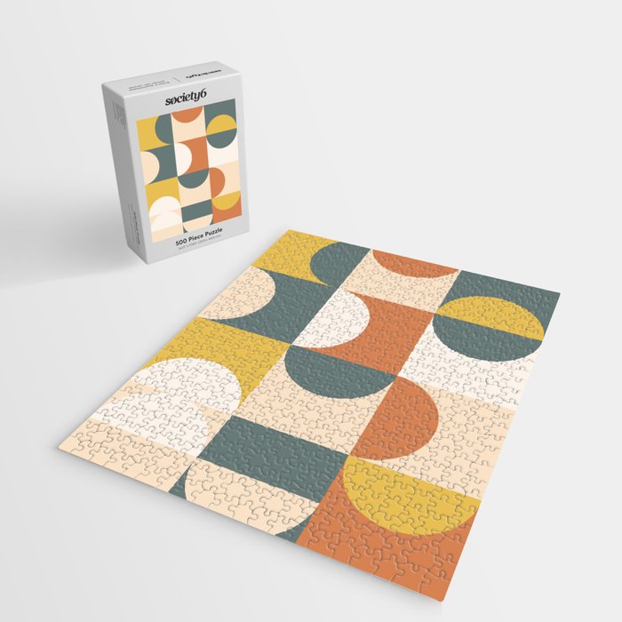 Mid Century Modern Geometric 23 Jigsaw Puzzle Gallery Image 2