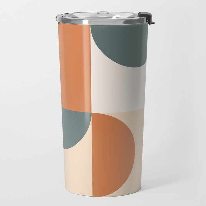 Mid Century Modern Geometric 23 Travel Mug Gallery Image 2