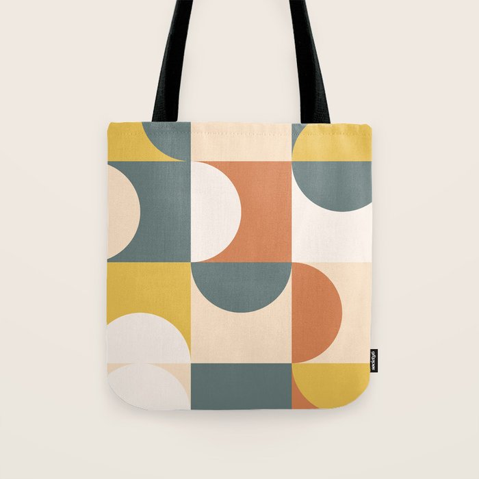Mid Century Modern Geometric 23 Tote Bag Gallery Image 1