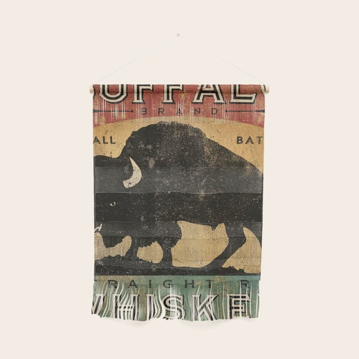 Bison Buffalo Whiskey Bourbon Wall Hanging Gallery Image 1