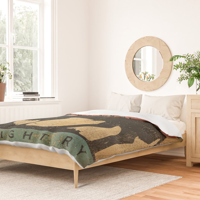 Bison Buffalo Whiskey Bourbon Duvet Cover Gallery Image 2