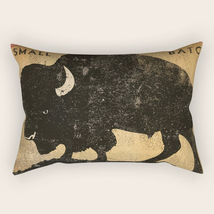 Bison Buffalo Whiskey Bourbon Rectangular Pillow Gallery Image 2