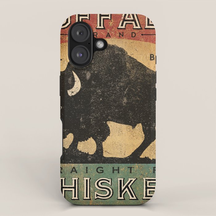 Bison Buffalo Whiskey Bourbon iPhone Case Gallery Image 1