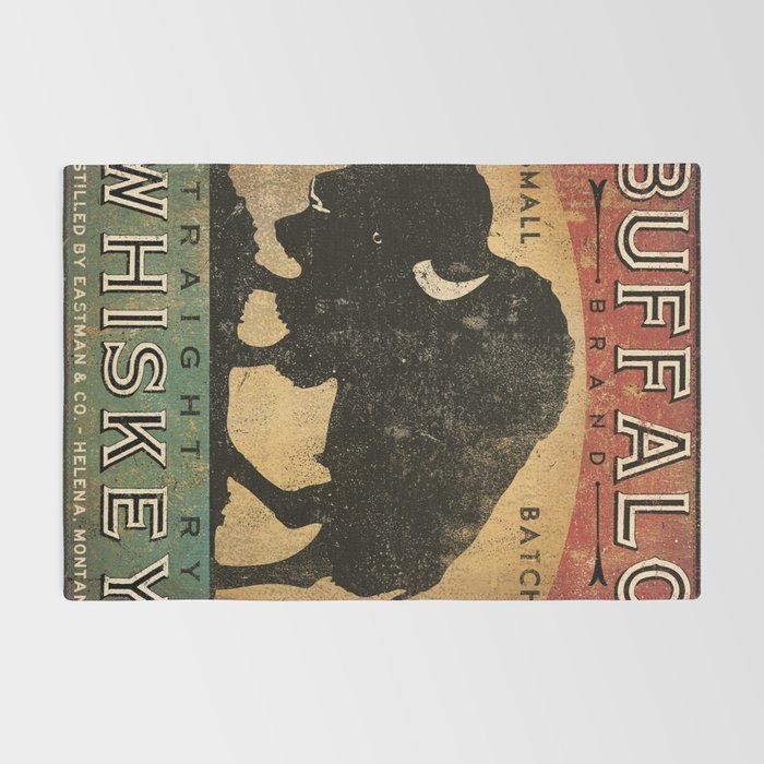 Bison Buffalo Whiskey Bourbon Rug Gallery Image 2