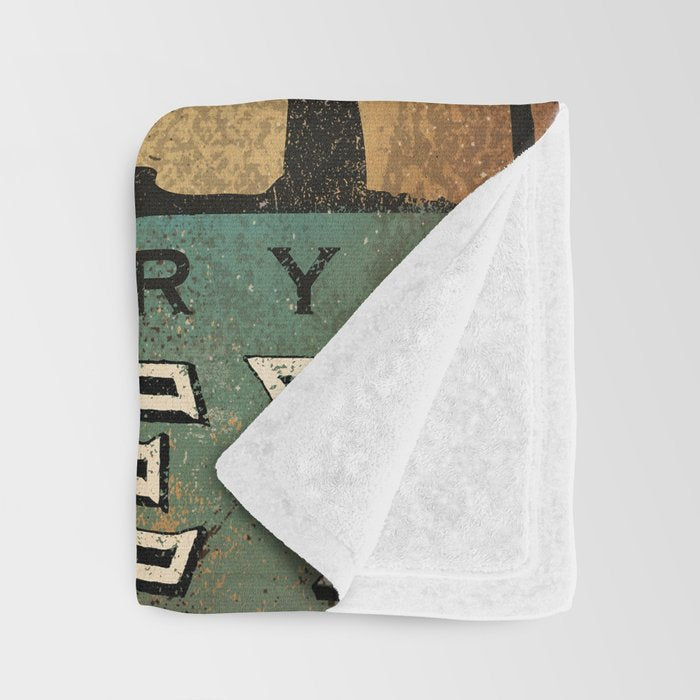 Bison Buffalo Whiskey Bourbon Throw Blanket Gallery Image 3