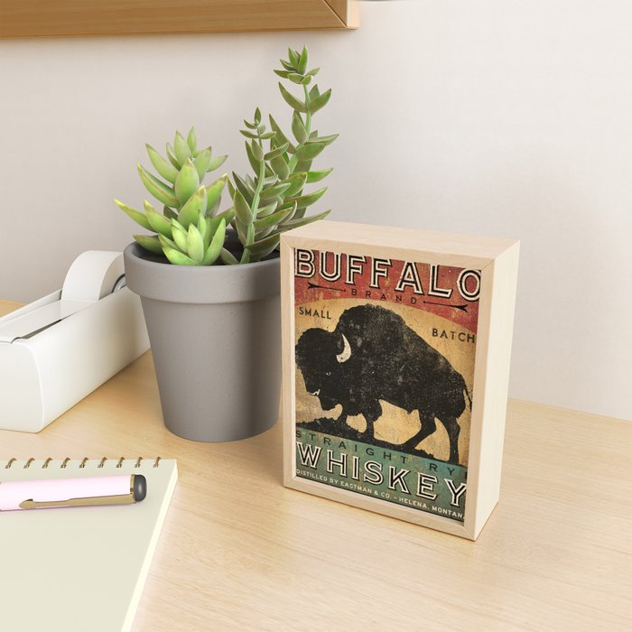 Bison Buffalo Whiskey Bourbon Mini Art Print Gallery Image 2