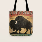 Bison Buffalo Whiskey Bourbon Tote Bag Gallery Image 1