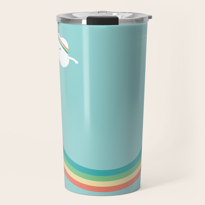 Skateboarding cloud Travel Mug Gallery Image 1