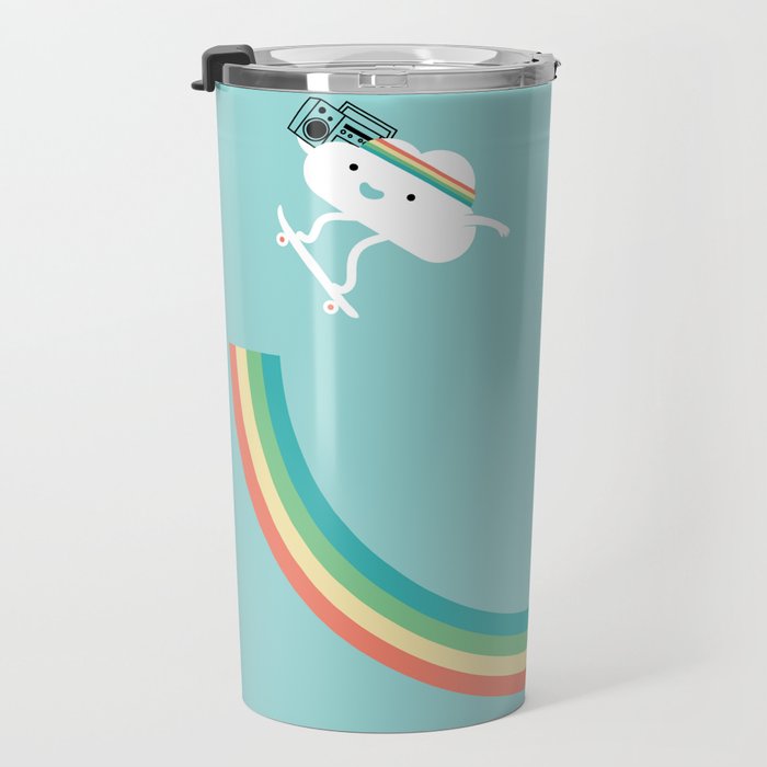Skateboarding cloud Travel Mug Gallery Image 3