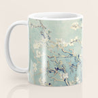 Van Gogh Almond Blossoms Muted Teal Cream Coffee Mug Gallery Image 3