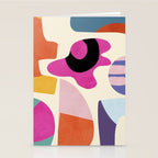 mid century modern abstract 9 Stationery Card Gallery Image 2