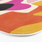 mid century modern abstract 9 Bath Mat Gallery Image 3
