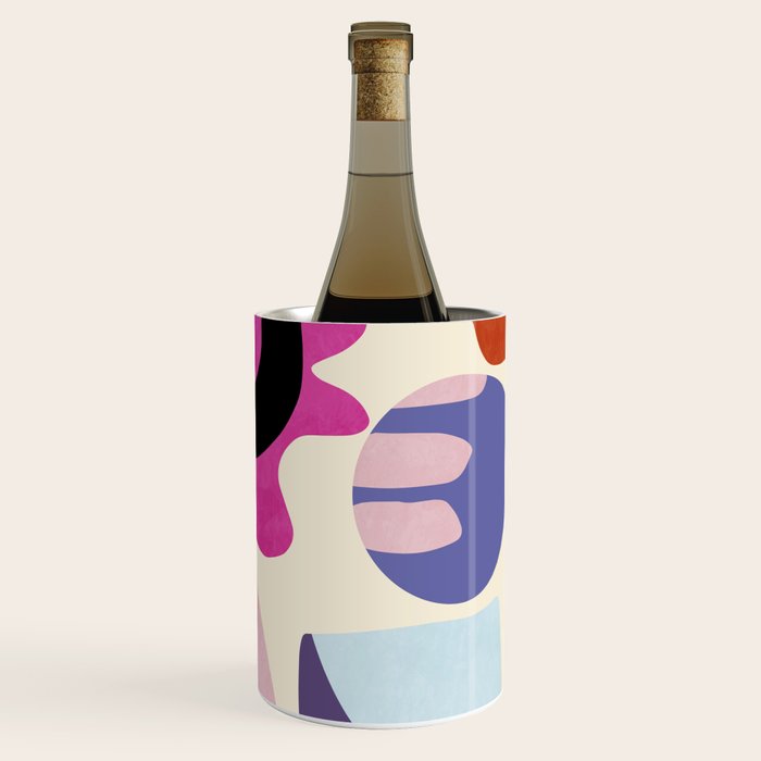 mid century modern abstract 9 Wine Chiller Gallery Image 3