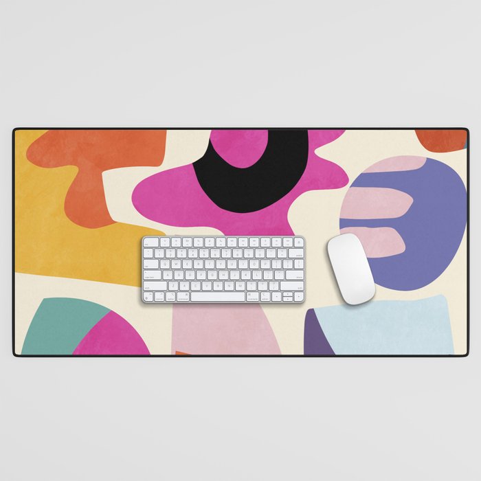 mid century modern abstract 9 Desk Mat Gallery Image 1