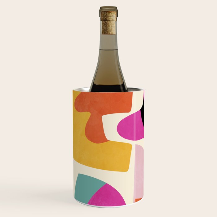 mid century modern abstract 9 Wine Chiller Gallery Image 2