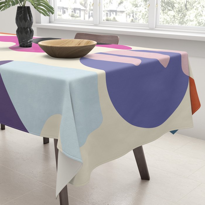 mid century modern abstract 9 Tablecloth Gallery Image 3