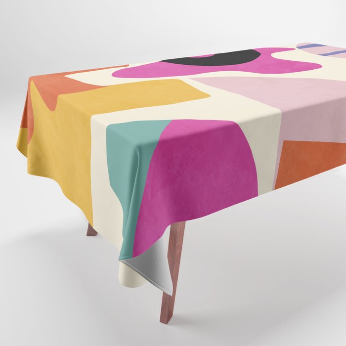 mid century modern abstract 9 Tablecloth Gallery Image 1
