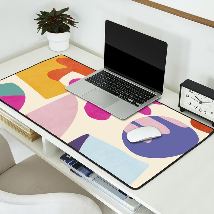 mid century modern abstract 9 Desk Mat Gallery Image 2