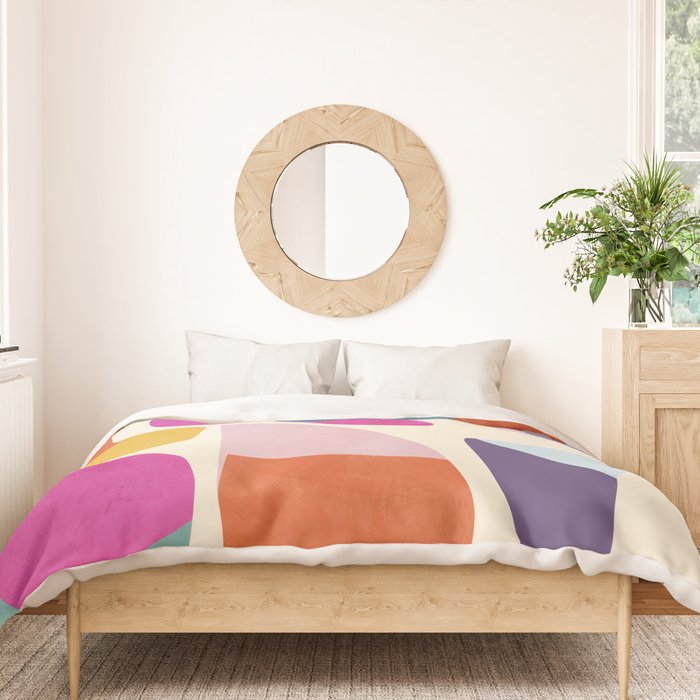 mid century modern abstract 9 Duvet Cover Gallery Image 3