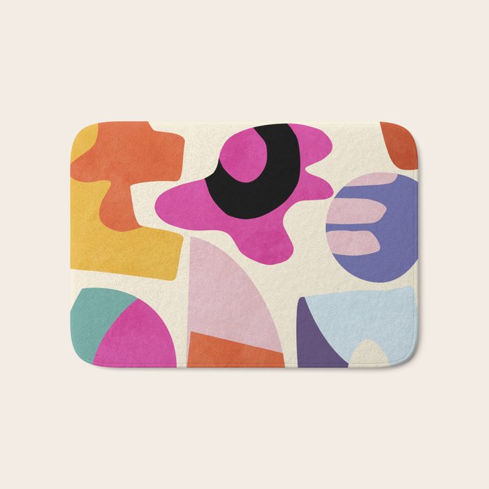mid century modern abstract 9 Bath Mat Gallery Image 1