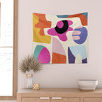 mid century modern abstract 9 Wall Tapestry Gallery Image 2
