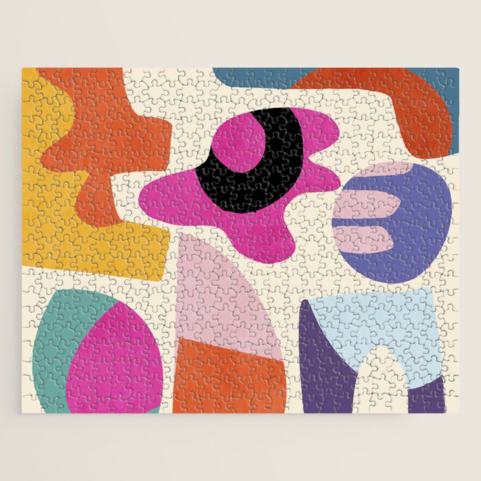 mid century modern abstract 9 Jigsaw Puzzle Gallery Image 1