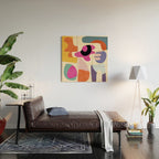 mid century modern abstract 9 Wood Wall Art Gallery Image 2