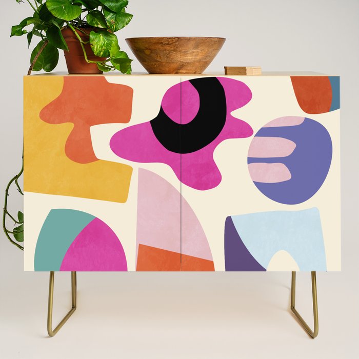 mid century modern abstract 9 Credenza Gallery Image 1