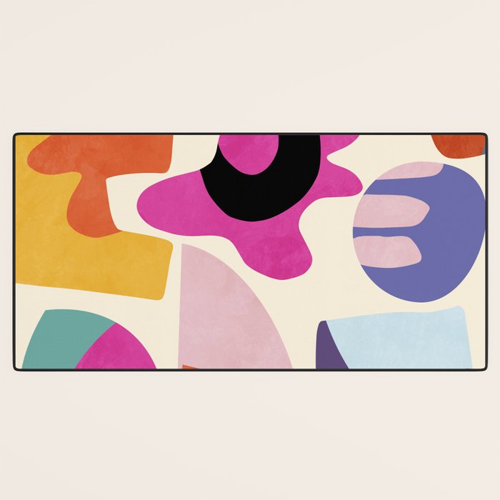 mid century modern abstract 9 Desk Mat Gallery Image 3