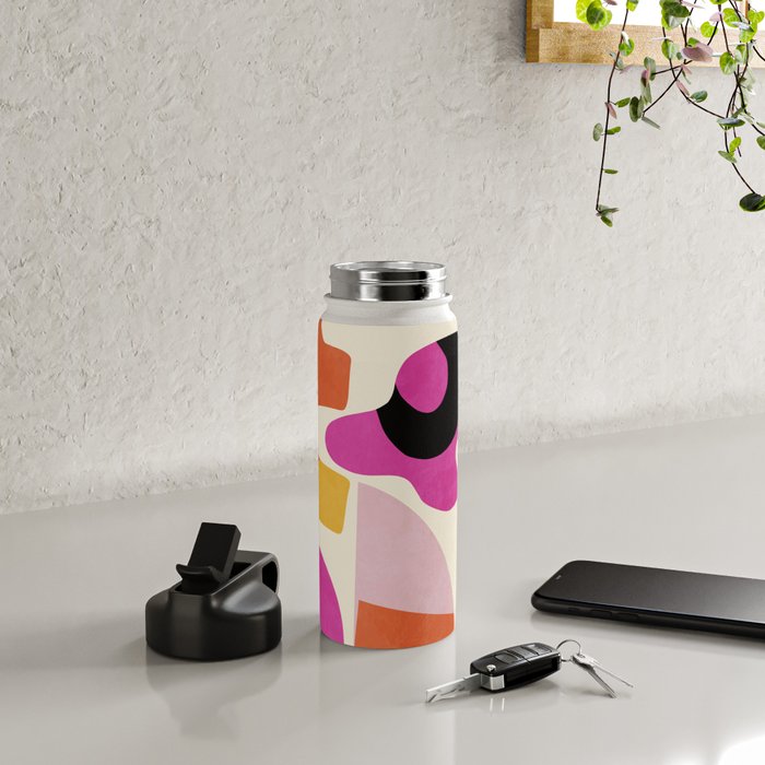 mid century modern abstract 9 Water Bottle Gallery Image 4