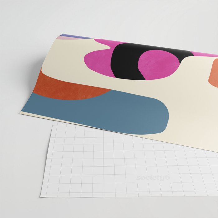 mid century modern abstract 9 Wrapping Paper Gallery Image 2