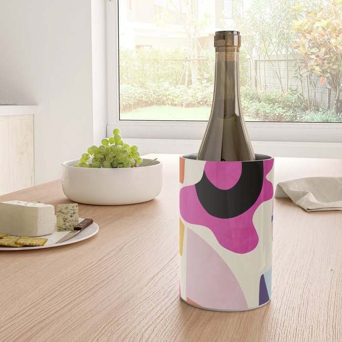 mid century modern abstract 9 Wine Chiller Gallery Image 4