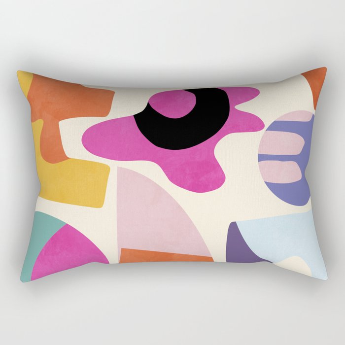 mid century modern abstract 9 Rectangular Pillow Gallery Image 1
