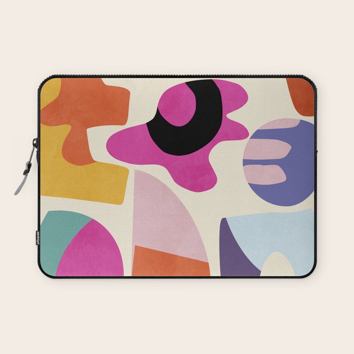 mid century modern abstract 9 Laptop Sleeve Gallery Image 1