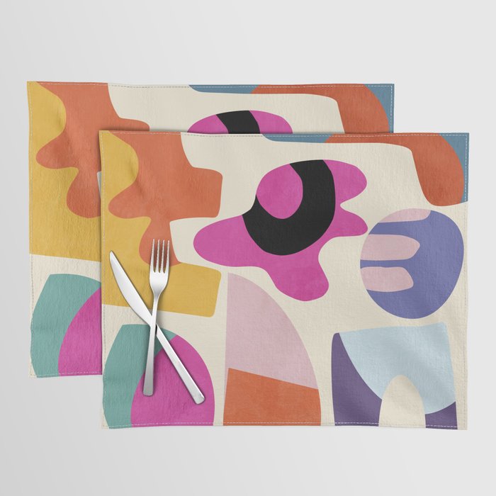 mid century modern abstract 9 Placemat Gallery Image 1
