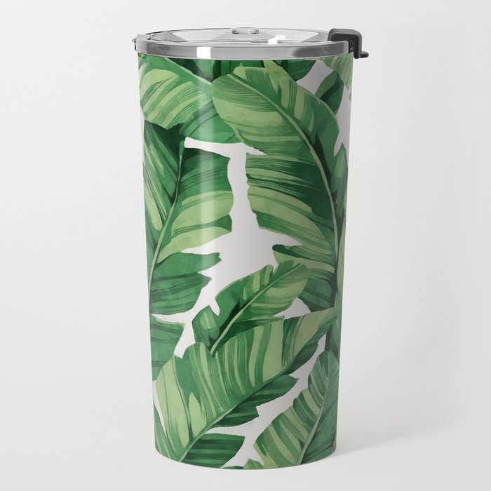 Tropical banana leaves VI Travel Mug Gallery Image 2