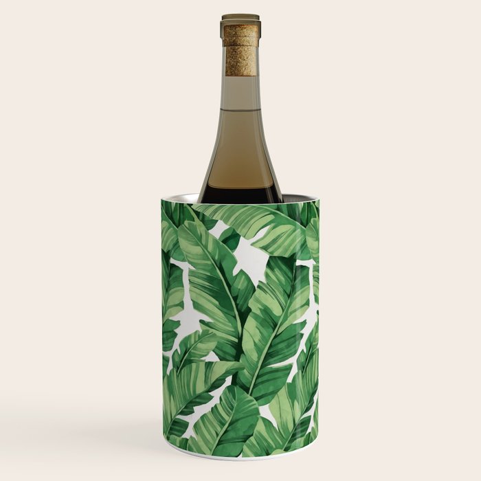Tropical banana leaves VI Wine Chiller Gallery Image 3