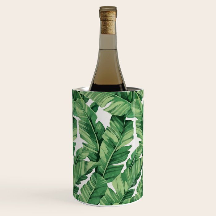 Tropical banana leaves VI Wine Chiller Gallery Image 1