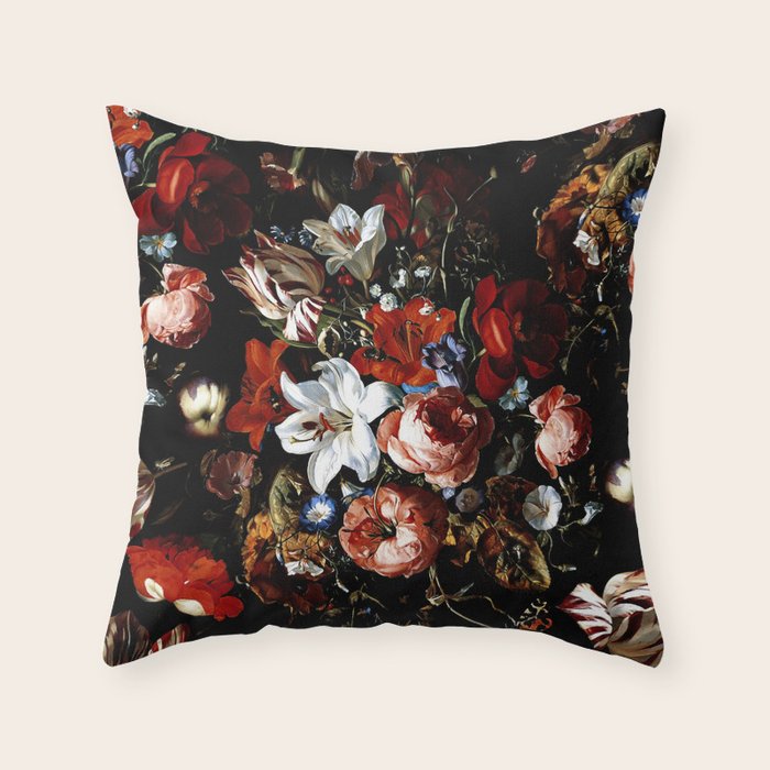 Night Garden XXXVIII Throw Pillow Gallery Image 6