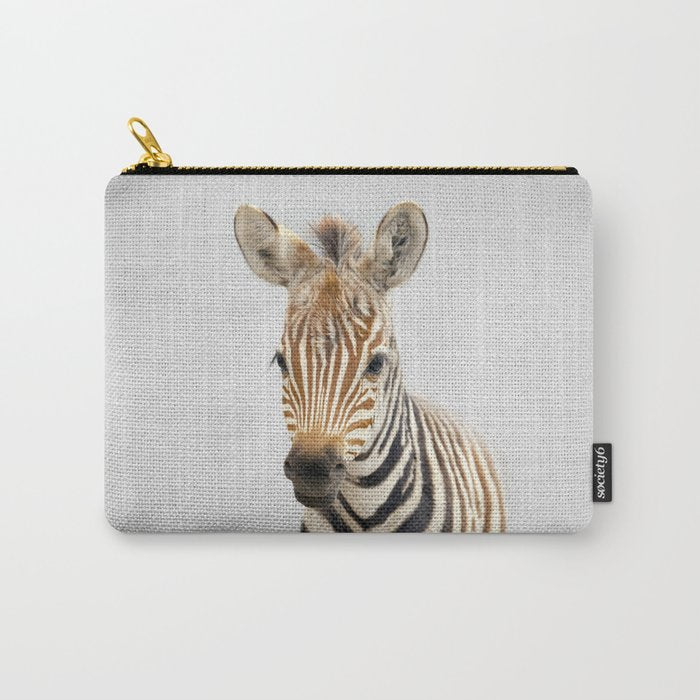 Baby Zebra - Colorful Carry All Pouch Gallery Image 1