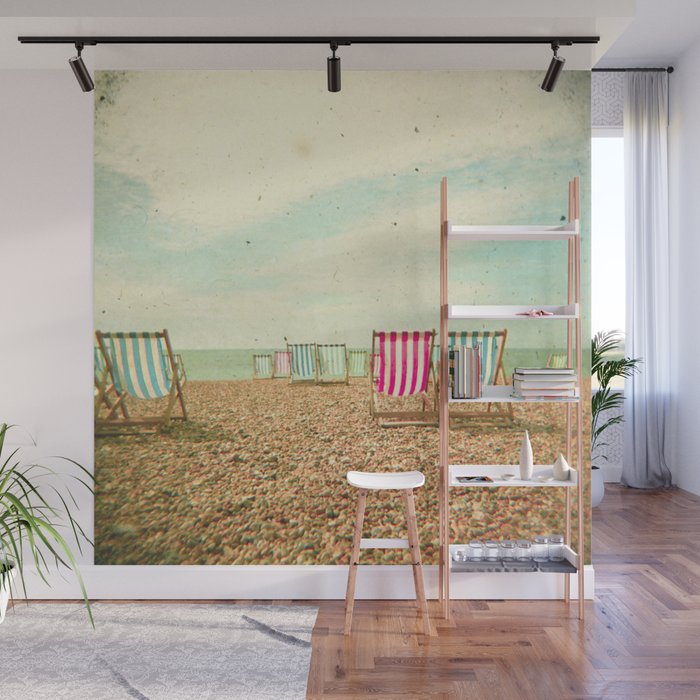 Deckchairs Wall Mural Gallery Image 1