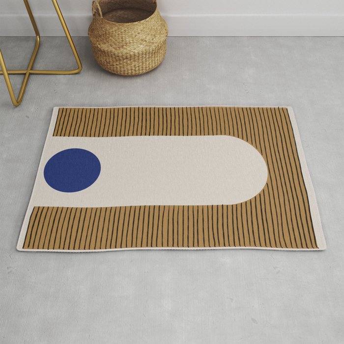 Blue Circle #1 Rug Gallery Image 1