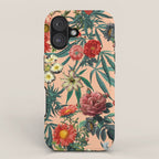 Marijuana and Floral Pattern iPhone Case Gallery Image 1