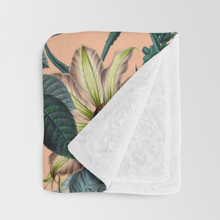 Marijuana and Floral Pattern Throw Blanket Gallery Image 3